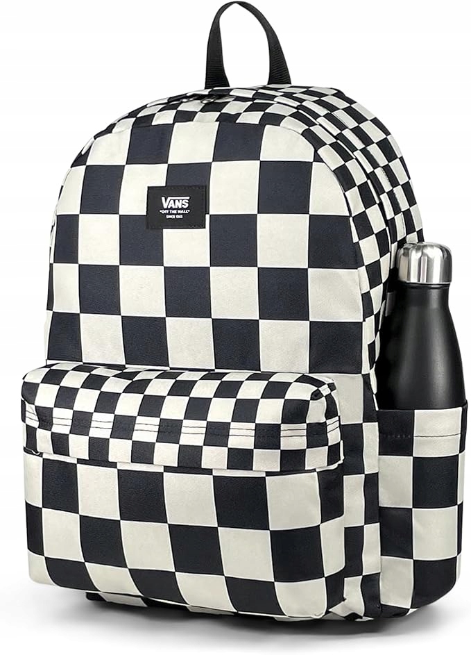 VANS PLECAK SZKOLNY Check BLACK-WHITE OLD SCHOOL VN000H4X3M41 DUŻY 22 Litr. - obrazek 1