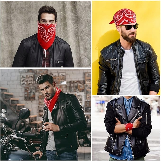 Zestaw punkowy ROCKMAN ROCK N ROLL Bandana + peruka + 2xsiatka LATA 80 90 - obrazek 4