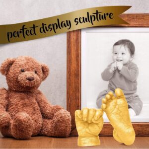 ZESTAW DO ODLEWU ODCISKÓW DŁONI STÓP DZIECI FARBA 3D BABY SHOWER - obrazek 5