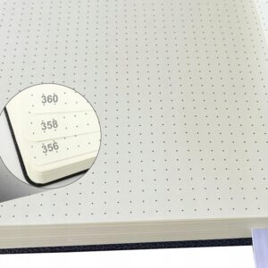 Notes A5 NOTATNIK ZESZYT DZIENNIK W KROPKI 360 STRON czarny - obrazek 4