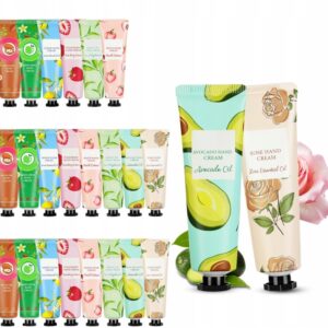 Nawilżający mini krem do rąk, 24 x 30 ml Naprawczy krem do rąk WALENTYNKI