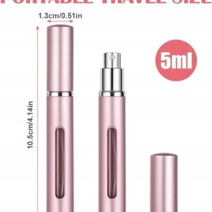 4x Atomizer Podróżny na Perfumy 5ml Butelka do Perfum Fiolka z Rozpylaczem - obrazek 4