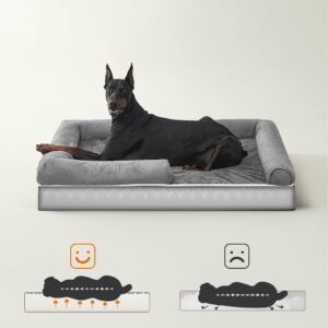 FEANDREA Łóżko ortopedyczne dla psów, sofa, łóżko dla zwierząt 120x85x25 cm - obrazek 3