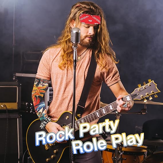 AKCESORIA ROCKMAN DODATKI DO STROJU METAL 80 90 CHUSTA KOSTIUM METALOWIEC