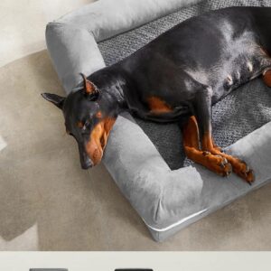 FEANDREA Łóżko ortopedyczne dla psów, sofa, łóżko dla zwierząt 120x85x25 cm - obrazek 4