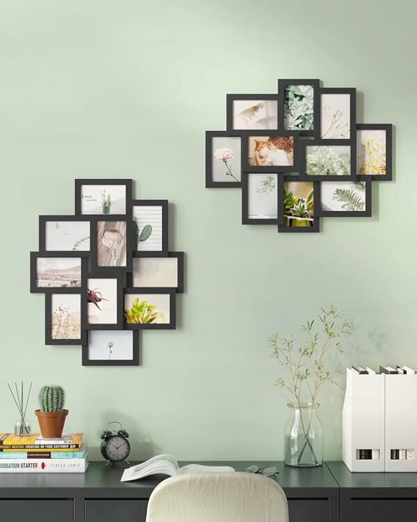 RAMKA NA ZDJĘCIA KOLAŻ MULTIRAMA FOTORAMA DUŻA 10 ZDJĘĆ 10x15 CM SONGMICS