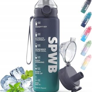 MOTYWACYJNA butelka SPORTOWA na wodę SPWB 1L z filtrem BIDON BPA-FREE