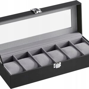 PUDEŁKO NA ZEGARKI MĘSKIE SZKATUŁKA ORGANIZER ETUI - obrazek 2