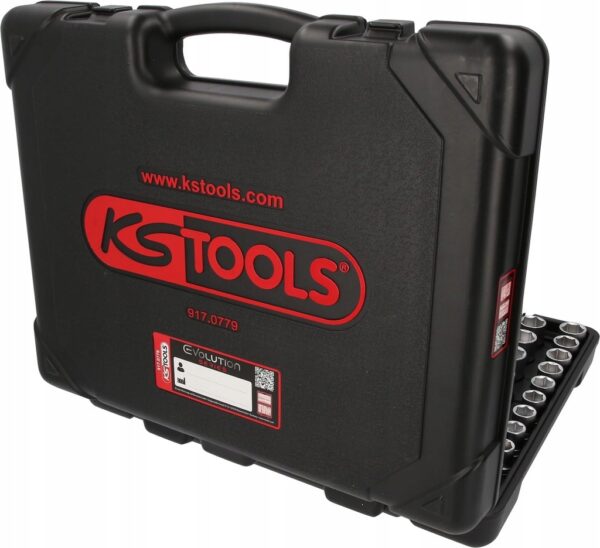 KS Tools 917.0779 1/4"+3/8"+1/2" ZESTAW KLUCZY NASADOWYCH WALIZKA 179-szt