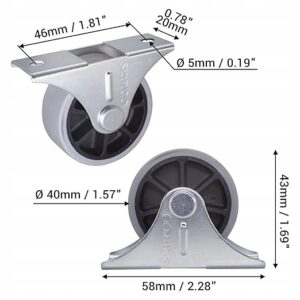 SKIR'CO KÓŁKA GUMOWE 40 MM Zestaw 4 sztuki - obrazek 2