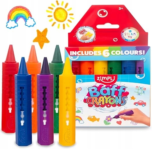 Kredki wodne Zimpli Kids 6 szt.