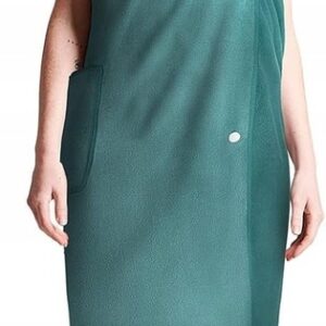 KILT DO SAUNY DAMSKI RĘCZNIK DO SAUNY DŁUGI Z KIESZENIĄ GUZIKAMI turkusowy - obrazek 10