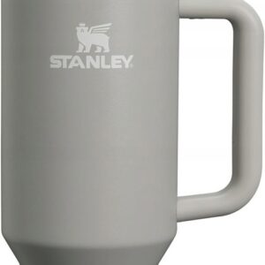 KUBEK STANLEY 1200ml Z SŁOMKĄ POKRYWKĄ I UCHWYTEM TERMICZNY SZARY