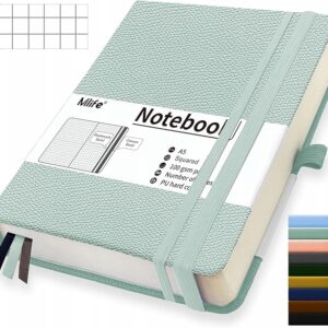 ZESZYT A5 NOTATNIK W KROPKI 360 STRON 100 G/M² TWARDY 360 kartek MIĘTOWY