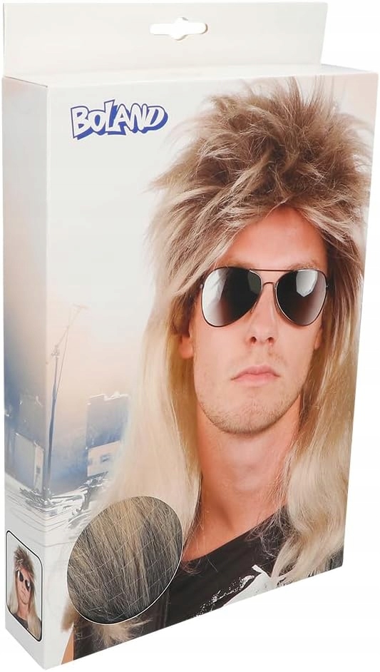 Peruka męska ROCKMAN lata 80 blond
