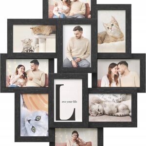 RAMKA NA ZDJĘCIA KOLAŻ MULTIRAMA FOTORAMA DUŻA 10 ZDJĘĆ 10x15 CM SONGMICS