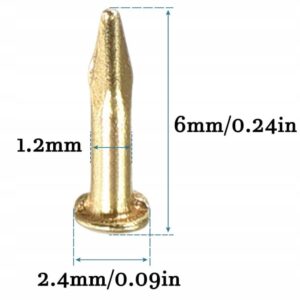 1,2 x 6 mm małe gwoździe x 200 szt. mini gwoździe DIY dekoracyjne - obrazek 2