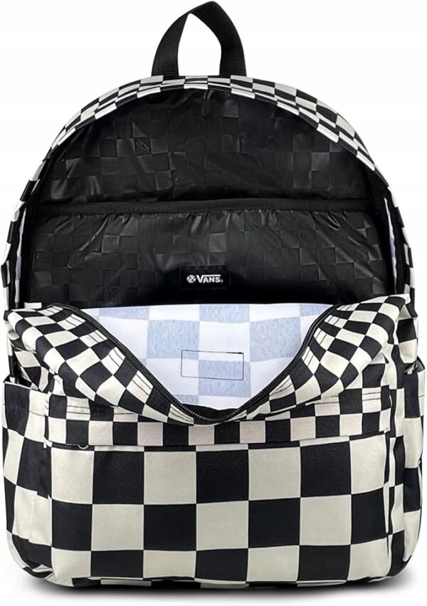 VANS PLECAK SZKOLNY Check BLACK-WHITE OLD SCHOOL VN000H4X3M41 DUŻY 22 Litr.