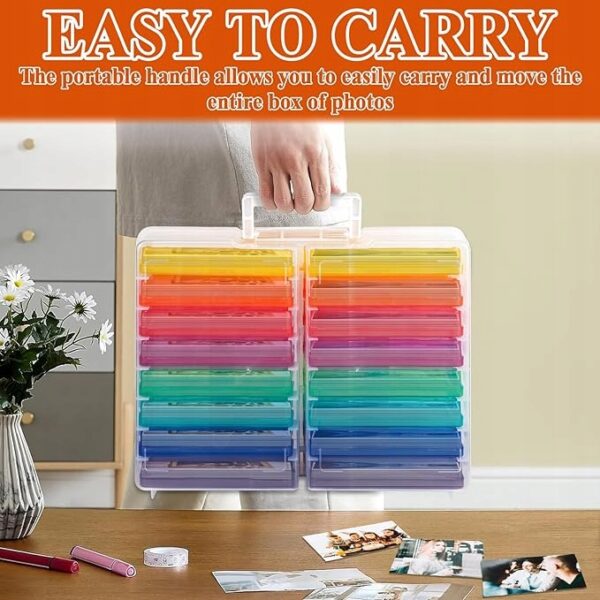 ALBUM ORGANIZER NA ZDJĘCIA POJEMNIK PUDEŁKO KASETKI 1600 ZDJĘĆ DUŻE