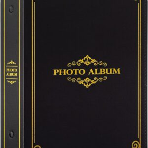 ALBUM FOTOGRAFICZNY NA ZDJĘCIA TRADYCYJNY 300 KIESZENI 10x15 CZARNY ,,PHOTO"