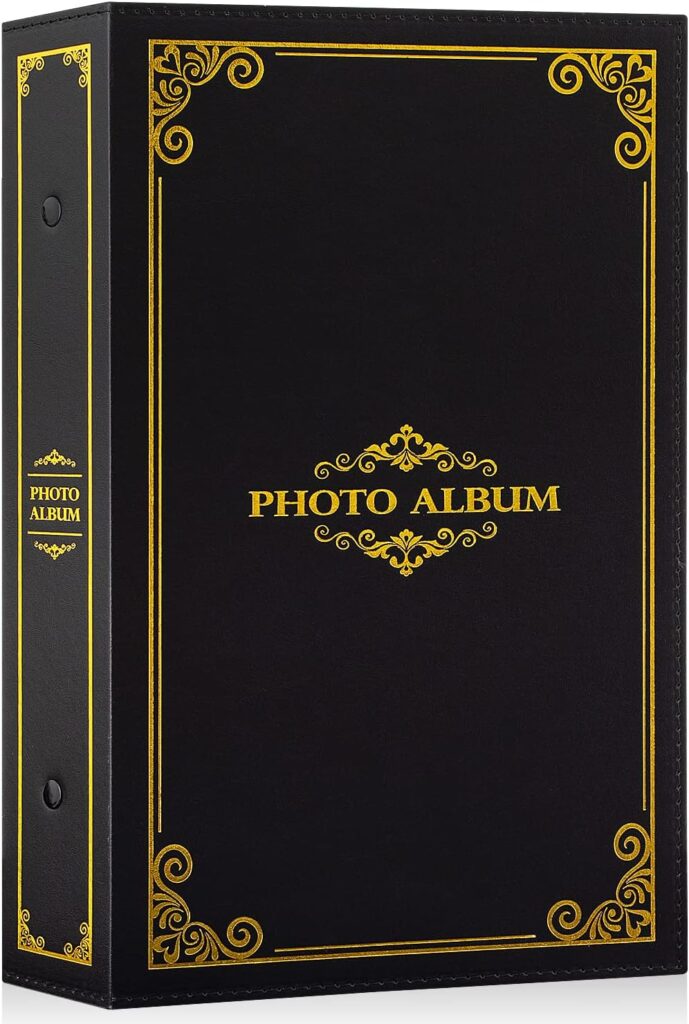 ALBUM FOTOGRAFICZNY NA ZDJĘCIA TRADYCYJNY 300 KIESZENI 10x15 CZARNY ,,PHOTO"