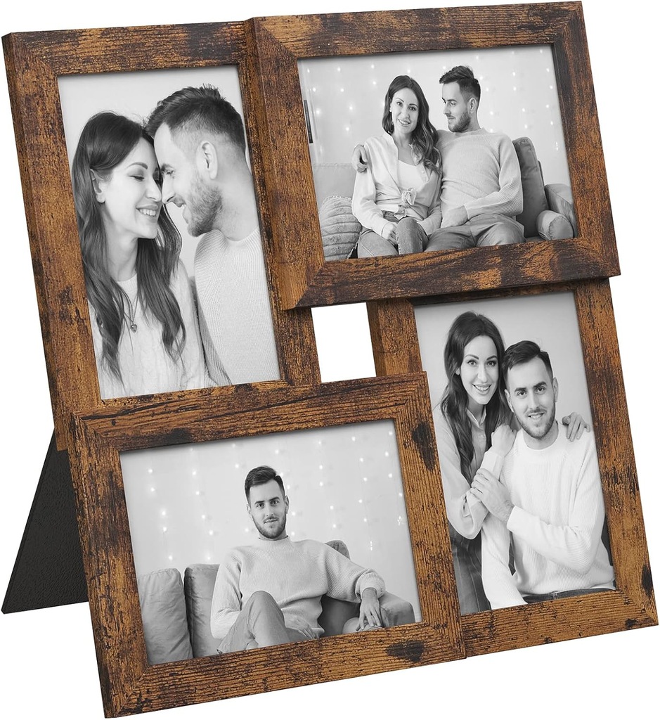 RAMKI NA ZDJĘCIA 10x15 NA 10 ZDJĘĆ FOTO OBRAZ KOLAŻ DEKORACJA MULTI 60x50 - obrazek 1