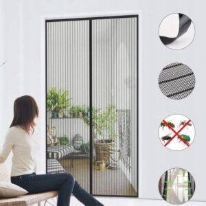 MOSKITIERA MAGNETYCZNA 65 x 200cm NA DRZWI SIATKA NA KOMARY OWADY DO DRZWI - obrazek 6