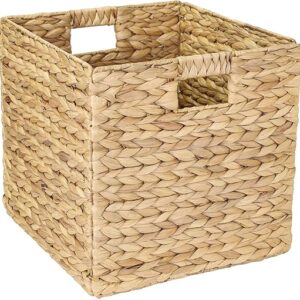 Pleciony kosz HIACYNT WODNY 1 SZTUKA!. 32 x 34,5 x 32 cm, naturalny HMF