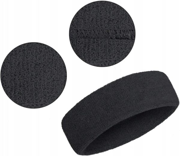 OPASKA SPORTOWA NA CZOŁO GŁOWĘ WŁOSY DO BIEGANIA ĆWICZENA UNISEX FROTKA X3