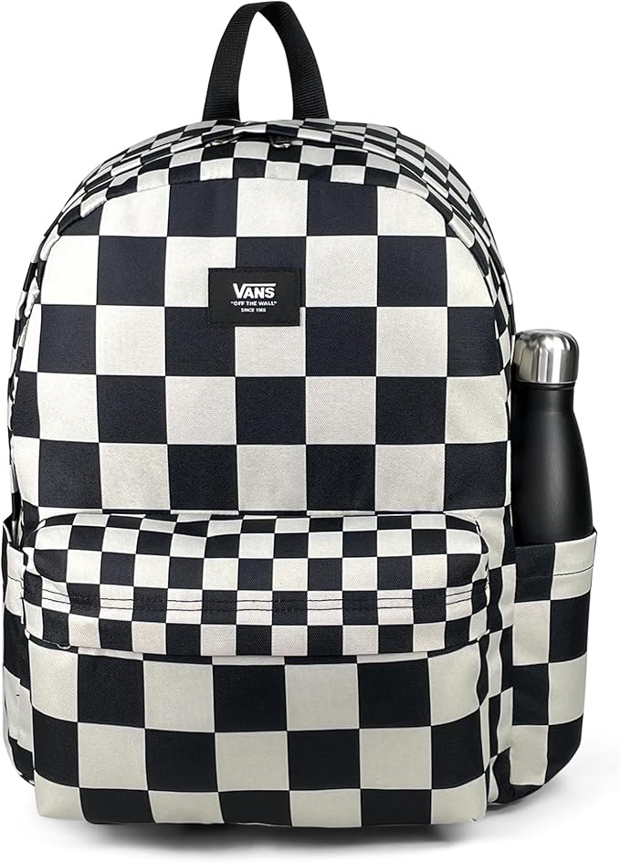VANS PLECAK SZKOLNY Check BLACK-WHITE OLD SCHOOL VN000H4X3M41 DUŻY 22 Litr. - obrazek 2