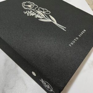 ALBUM FOTOGRAFICZNY NA ZDJĘCIA LNIANY 1000 KIESZENI 11,5 x 15 cm CZARNY XL - obrazek 9