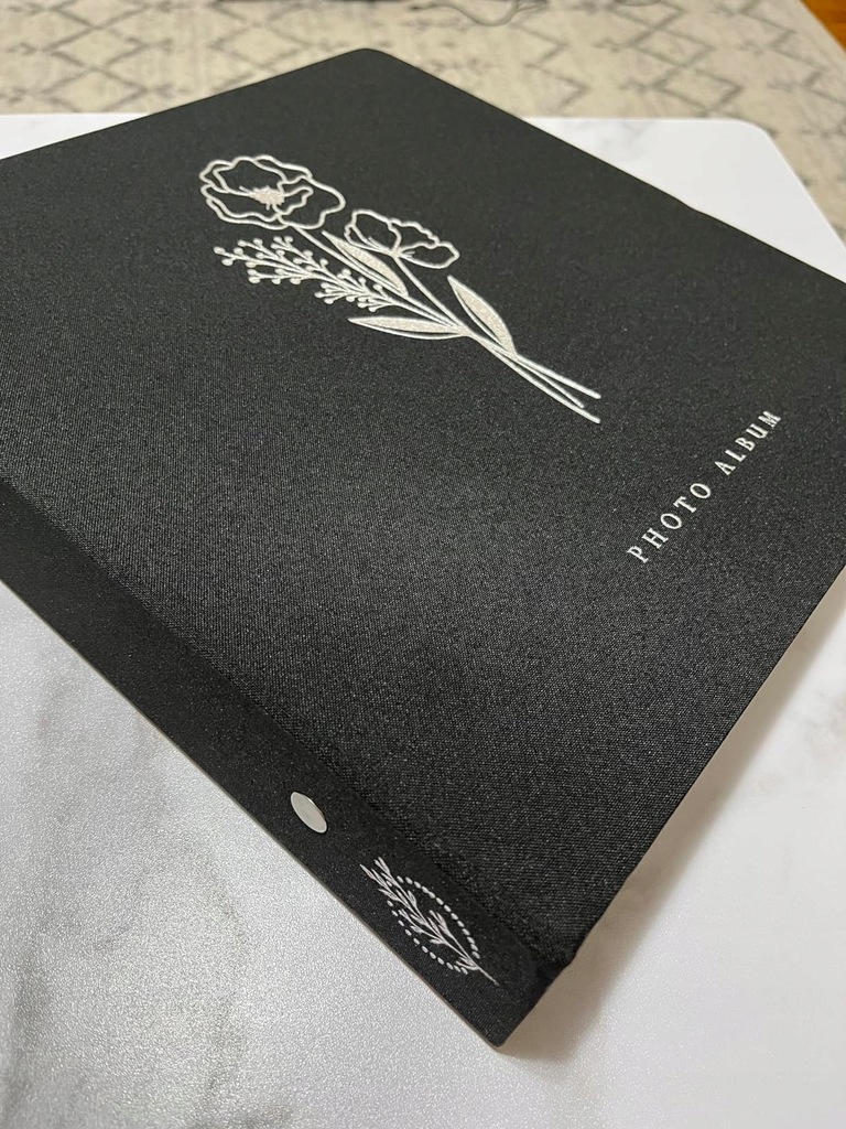 ALBUM FOTOGRAFICZNY NA ZDJĘCIA LNIANY 1000 KIESZENI 11,5 x 15 cm CZARNY XL - obrazek 9