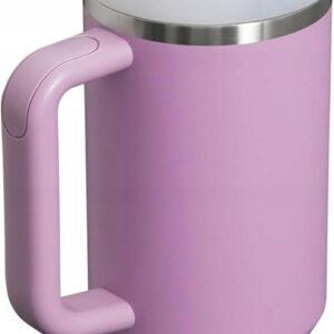 KUBEK STANLEY 1200ml Z SŁOMKĄ POKRYWKĄ I UCHWYTEM TERMICZNY FIOLETOWY - obrazek 3