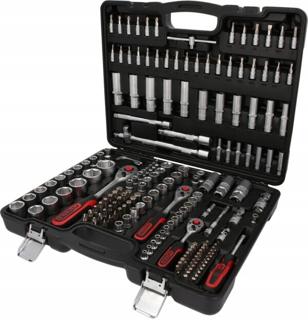 KS Tools 917.0779 1/4"+3/8"+1/2" ZESTAW KLUCZY NASADOWYCH WALIZKA 179-szt