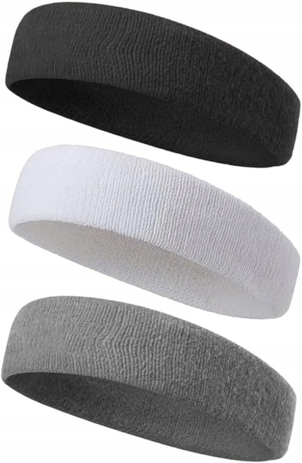 OPASKA SPORTOWA NA CZOŁO GŁOWĘ WŁOSY DO BIEGANIA ĆWICZENA UNISEX FROTKA X3
