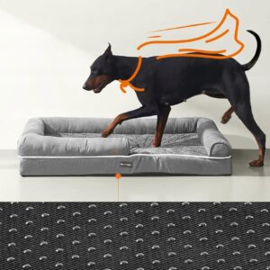 FEANDREA Łóżko ortopedyczne dla psów, sofa, łóżko dla zwierząt 120x85x25 cm - obrazek 8