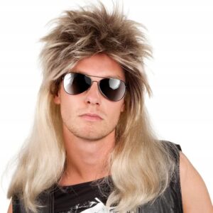 Peruka męska ROCKMAN lata 80 blond