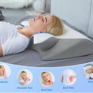 Poduszka ortopedyczna do spania na boku brzuchu plecach 3D profilowana - obrazek 3