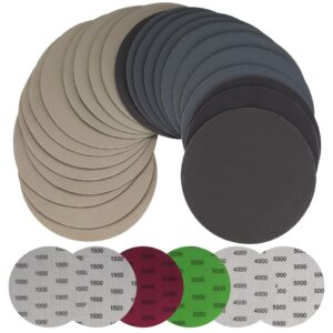 PAPIER ŚCIERNY ARKUSZE 125mm OKRĄGŁE TARCZE ŚCIERNE GRADACJE 30 SZTUK - obrazek 1