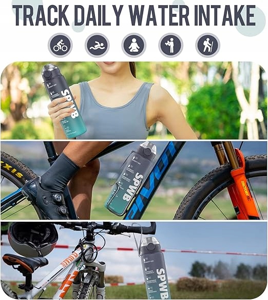 MOTYWACYJNA butelka SPORTOWA na wodę SPWB 1L z filtrem BIDON BPA-FREE