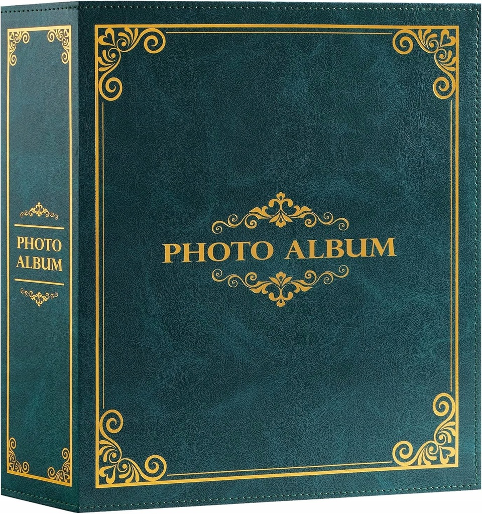 ALBUM FOTOGRAFICZNY NA ZDJĘCIA TRADYCYJNY 1000 KIESZENI 10x15 ZIELONY XL - obrazek 1