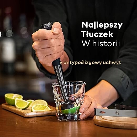 BarDeluxe Zestaw Barmanski, 12-częściowy, Zestaw Koktajlowy, Shaker 750 ml