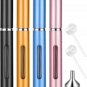 4x Atomizer Podróżny na Perfumy 5ml Butelka do Perfum Fiolka z Rozpylaczem