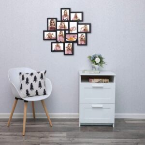 SONGMICS Ramki na zdjęcia na 12 zdjęć w formacie 10 x 15 cm CZARNE - obrazek 4