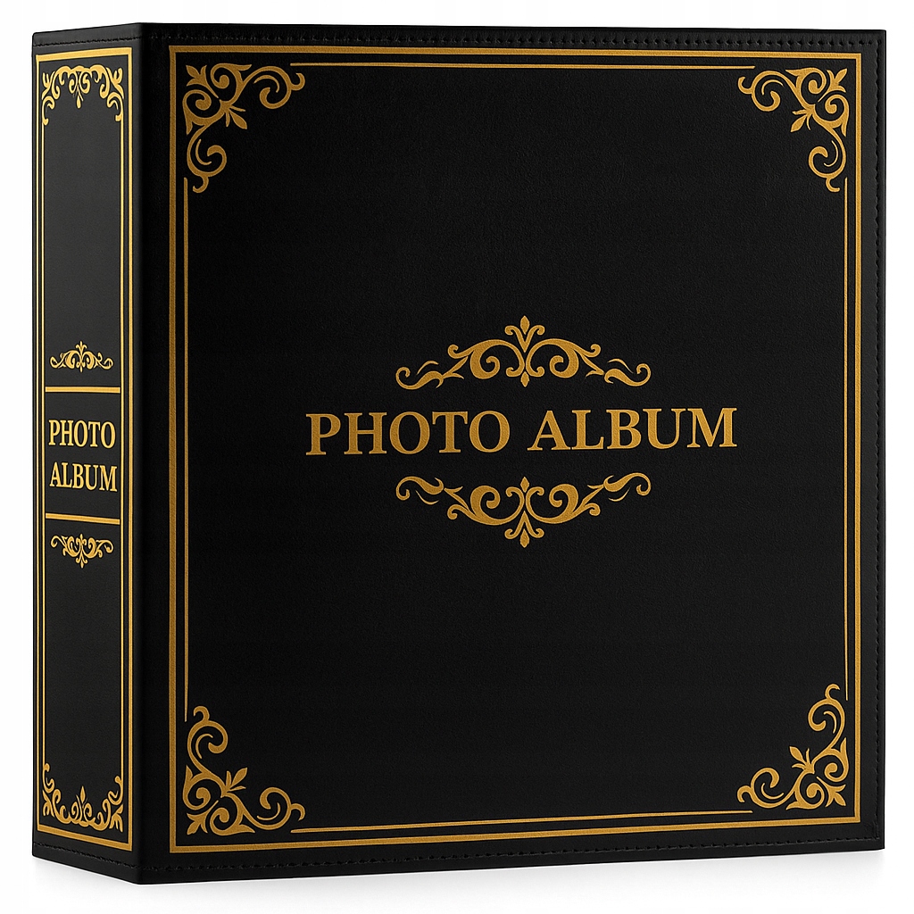 TRADYCYJNY ALBUM NA ZDJĘCIA 10X15 CM CZARNY DUŻY FORMAT 1000 ZDJĘĆ - obrazek 1