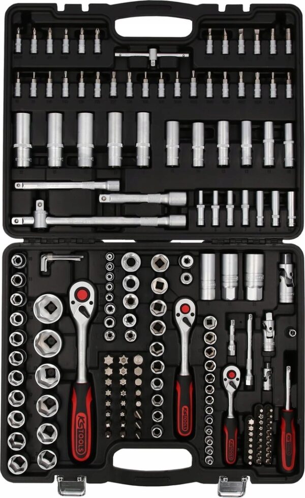 KS Tools 917.0779 1/4"+3/8"+1/2" ZESTAW KLUCZY NASADOWYCH WALIZKA 179-szt