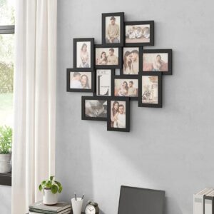 SONGMICS Ramki na zdjęcia na 12 zdjęć w formacie 10 x 15 cm CZARNE - obrazek 3