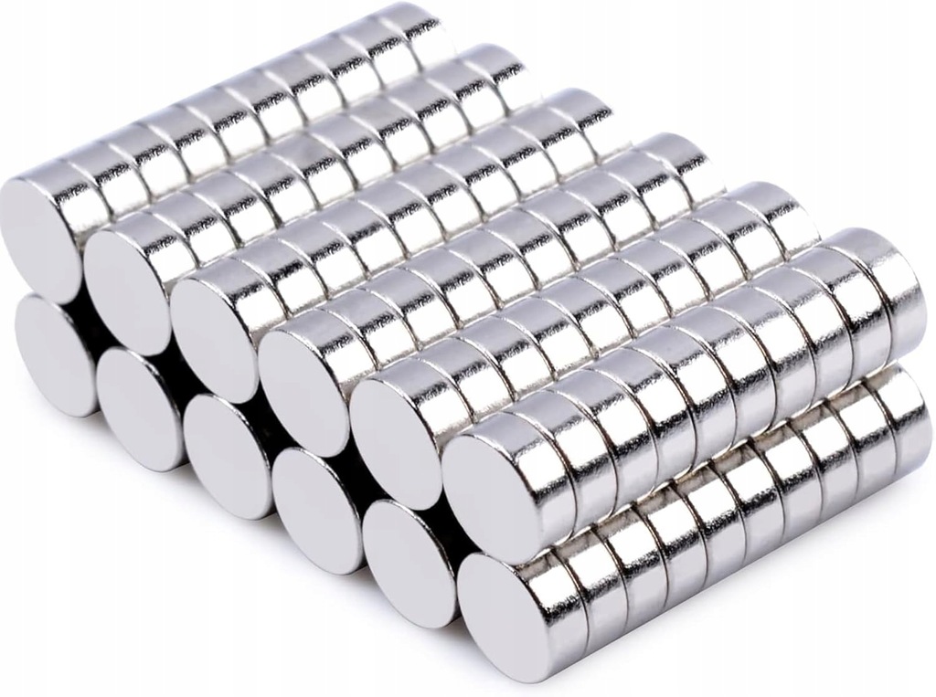 MAGNES NEODYMOWY 100 SZTUK NAJLEPSZA DO BIURA DOMU PRACY 4x2mm - obrazek 1