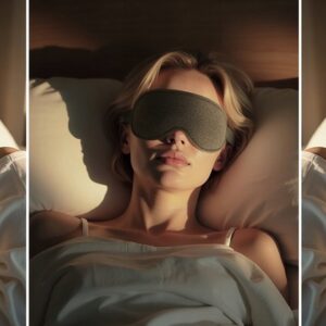 Trilancer opaska na oczy jedwab czarny maska - obrazek 9