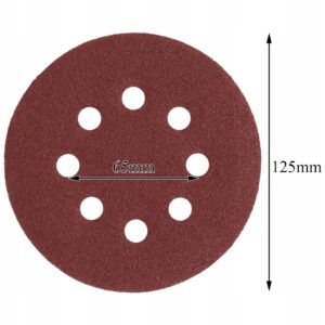 40x papier ścierny na rzep krążek 125 mm do szlifierki oscylacyjnej otwory - obrazek 4
